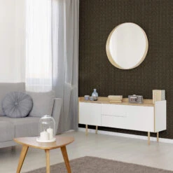 Symmetrical Chic Black & Gold Wallpaper -Housingunits 2a27c613ac1a71b5cd1f7f04e878c12f