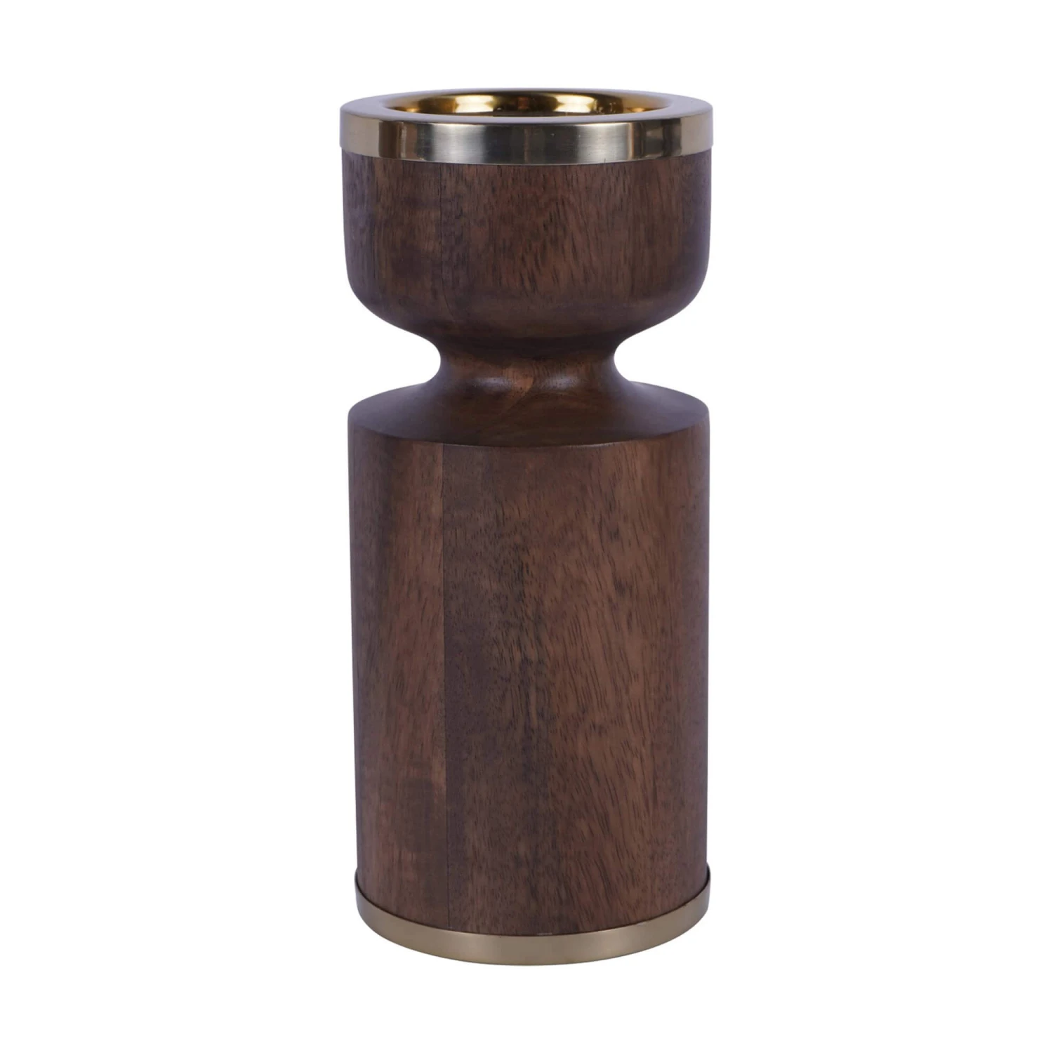 Amalfi Short Wooden Pillar Candle Holder 2 Amalfi Short Wooden Pillar Candle Holder - Image 2