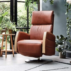 Ercol Noto Caramel Leather Recliner Chair