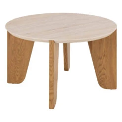Dansgard Travertine-Effect Oak Coffee Table -Housingunits 2b7769a346dc7dd8ed989e127faf7643