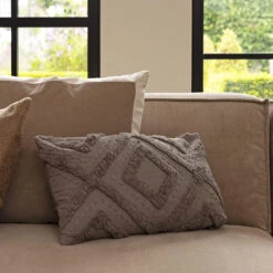 Orson Grey Tufted Cushion