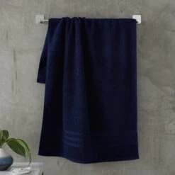 Zero Twist Navy Blue Hand Towel