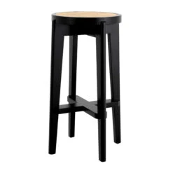 Eichholtz Dareau Classic Black Bar Stool