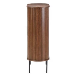 Annika Smoked Oak Slatted Sliding 2 Door Cabinet -Housingunits 2dbd5b5b5f550cac29f6779a885b9484