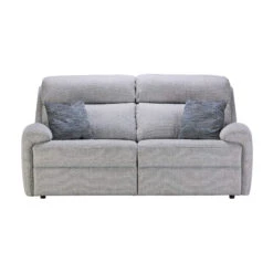 G Plan Hardy Grey Fabric Heated 3 Seater Fixed Sofa