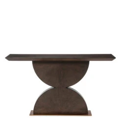 Eichholtz Spring Mocha Oak Veneer Console Table