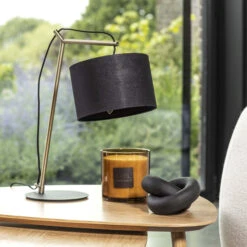 Angle Matt Brass Table Lamp