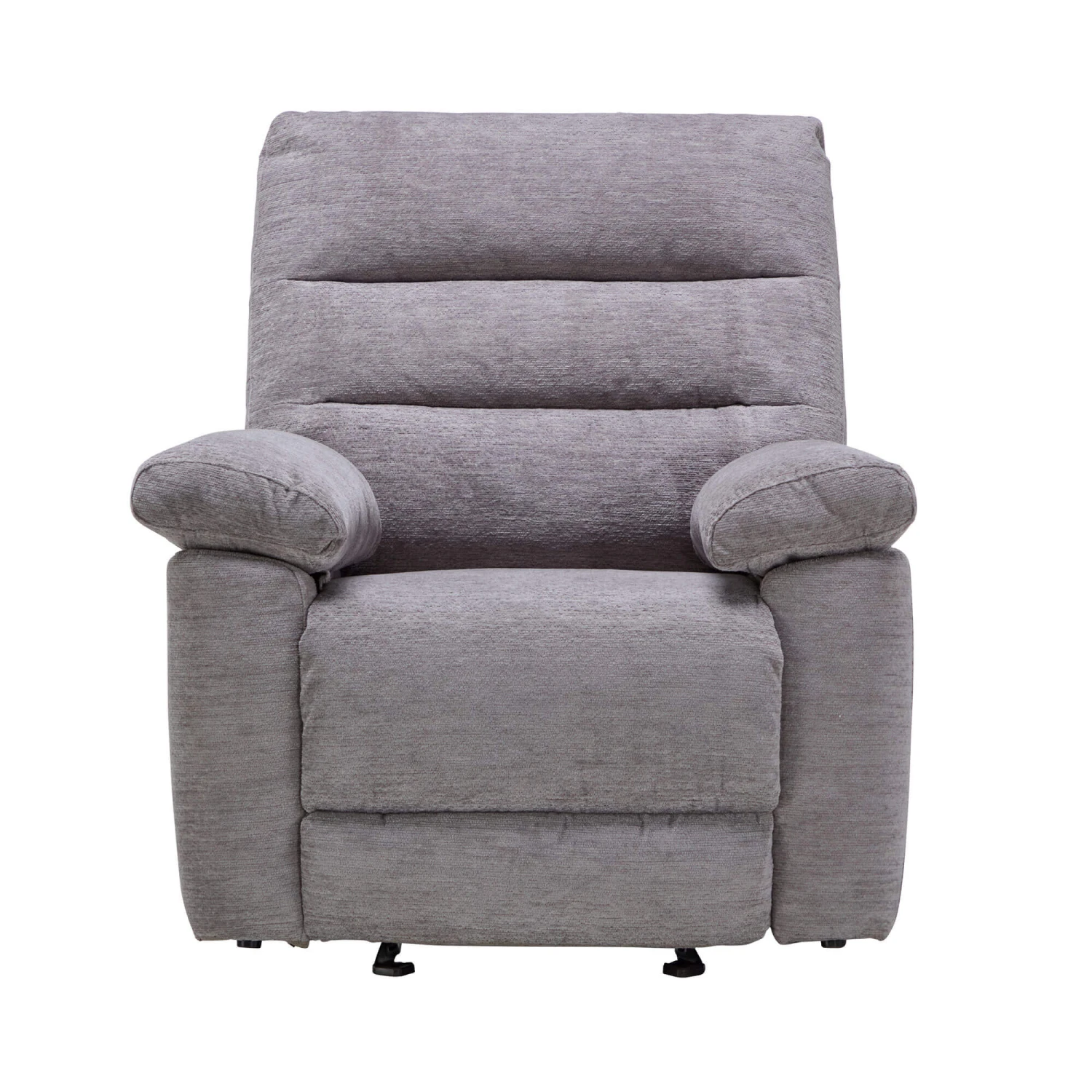 Dante Grey Fabric Glider Recliner Armchair 1 Dante Grey Fabric Glider Recliner Armchair