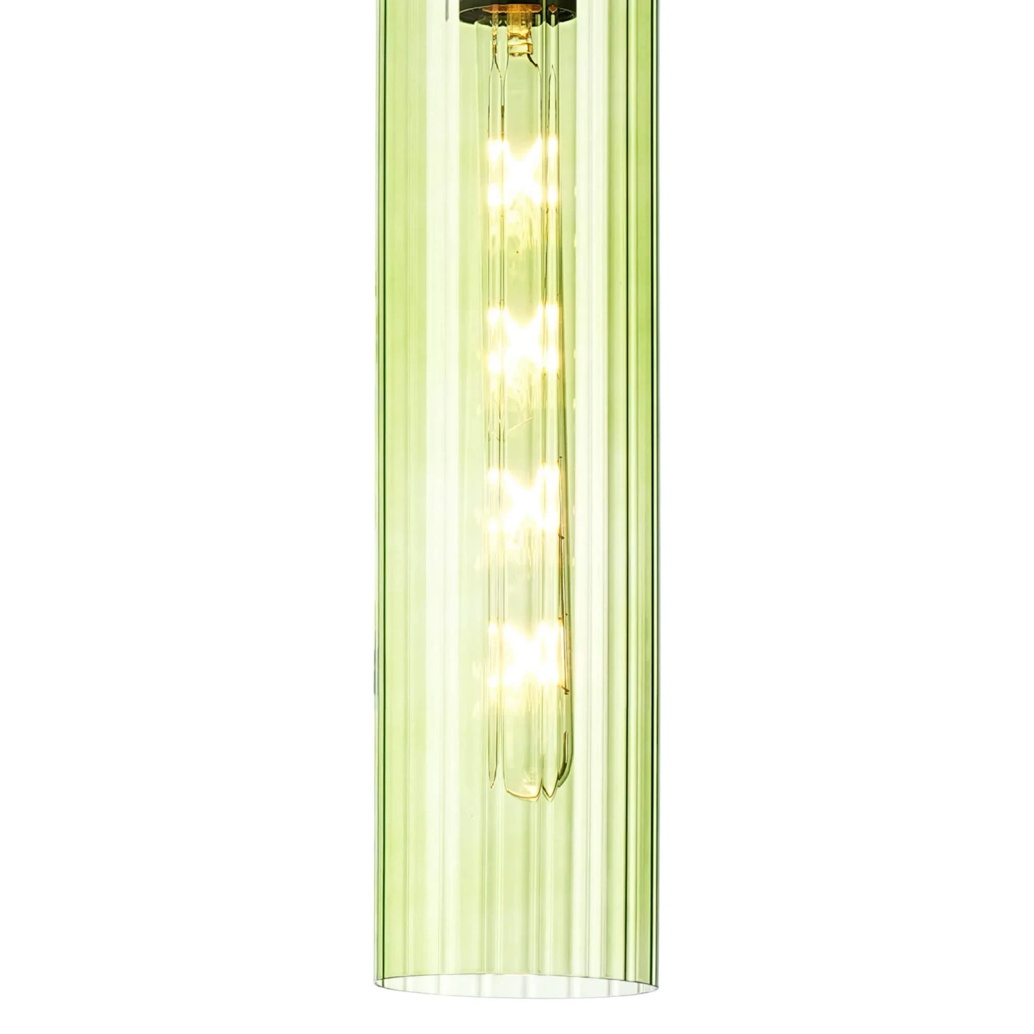 Ariah Green Single Ribbed Glass Pendant 3 Ariah Green Single Ribbed Glass Pendant - Image 3