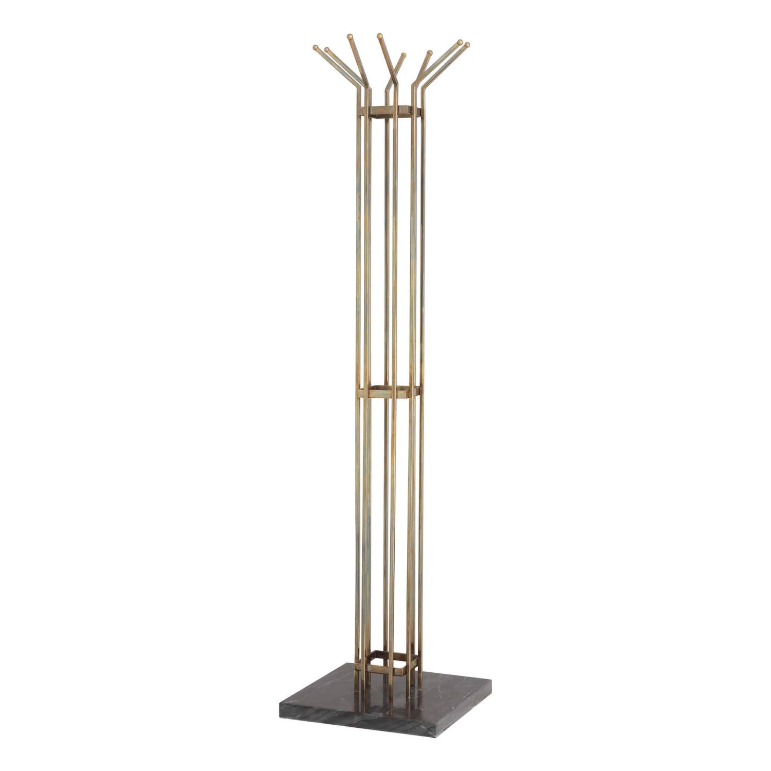 Eichholtz Volterra Vintage Brass Finish Coatrack 1 Eichholtz Volterra Vintage Brass Finish Coatrack