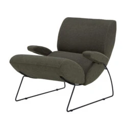 Fama Neox Charcoal Fabric Armchair & Footstool -Housingunits 3171a1285a367168075d6a2ddf83b7fb
