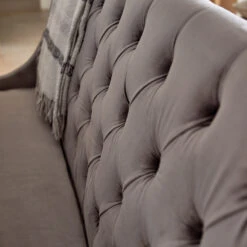 Jacob 160cm Light Grey Velvet Button Back Bench -Housingunits 3175cf5a57c04d500bac1360007fcbc0 1