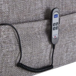 Celebrity Hollingwell Pebble Grey Fabric Grande Dual Lift & Rise Recliner Chair -Housingunits 32554eec8ccfbc7b2ae3f224b1d5f6a8