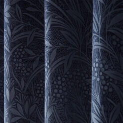 Laura Ashley Barley Embossed Midnight 88" X 90" Eyelet Curtains -Housingunits 330c481310431e009936cd8e7fdee30d 4