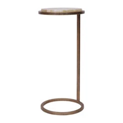 Libra Iota Green Onyx Accent Side Table -Housingunits 3460b0e8aaa12076d72c3c8c3dd48ba5