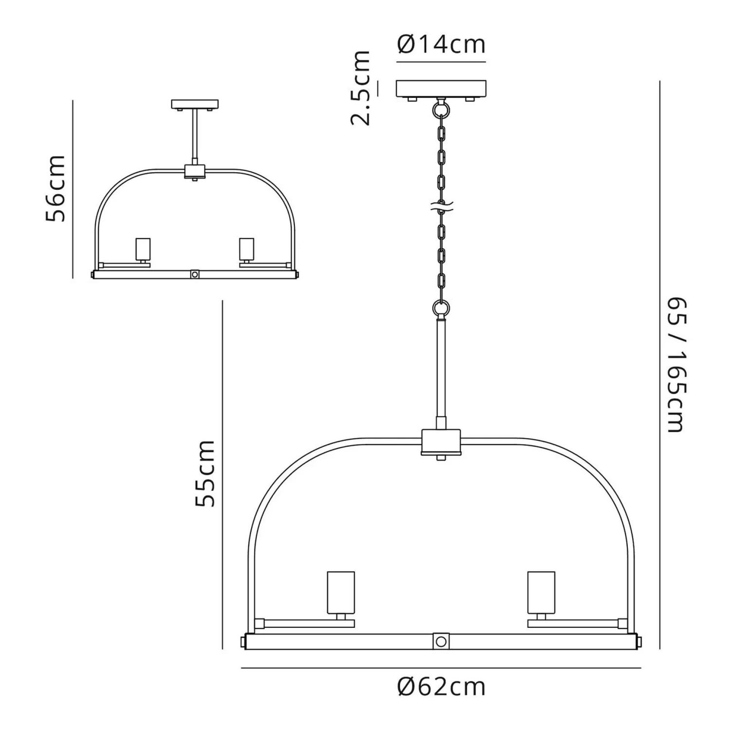 Lozan Pewter 6 Light Pendant 10 Lozan Pewter 6 Light Pendant - Image 10