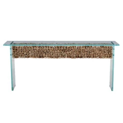 Naturalis Wood And Glass Console Table -Housingunits 35e3f2e006416cc4433c955cfed639ff