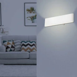 LED Slim Switched White Wall Light