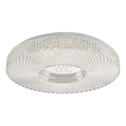 Cimona Clear Large Acrylic LED Flush Ceiling Light