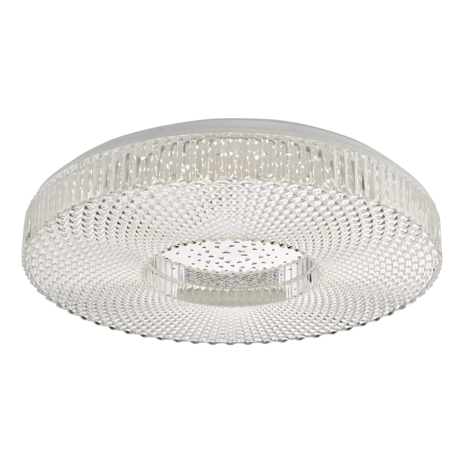 Cimona Clear Large Acrylic LED Flush Ceiling Light 1 Cimona Clear Large Acrylic LED Flush Ceiling Light