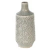 Large Soft Grey Ceramic Dots Jar