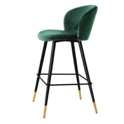 Eichholtz Volante Roche Green Velvet Stool -Housingunits 38c77a90a47d28b0df599b7827c2b11f