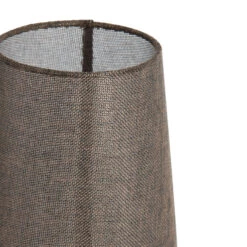 Howie Tall Conical Shear Brown & Dark Wood 52.5cm Table Lamp -Housingunits 38d4ceb1c6fbc7c2b6e17ca169a45cd4