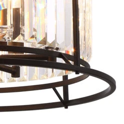 Samraat Satin Black & Crystal 6 Light Pendant -Housingunits 398f3060bb1add9cfe778e68f35309e3 1