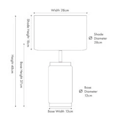 PACIFIC Carrara Natural Stone Effect Ceramic Table Lamp -Housingunits 3a93e6627820a50d6ffe9cdce52e225d