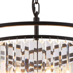 Samraat Satin Black & Crystal 6 Light Pendant -Housingunits 3b2756e22f037c507a2704e39d2747eb 1