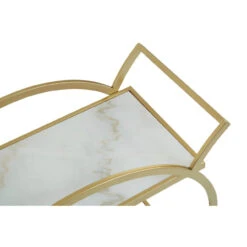 Allora 2 White Marble Tier Gold Drinks Trolley -Housingunits 3b4b0ece8b41e7d61e599b7b191a6a9b