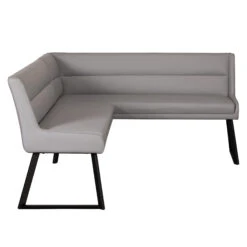 Deco Grey Faux Leather Corner Dining Bench (Left) -Housingunits 3b8b774d0222c9412d90b656f7afb4b2