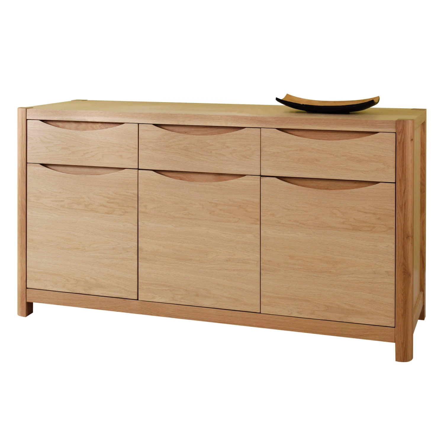 Stockholm Light Oak 3 Door 3 Drawer Sideboard 2 Stockholm Light Oak 3 Door 3 Drawer Sideboard - Image 2
