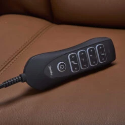 Stressless Adam Leather Recliner Chair In Velaro Dark Caramel With Walnut Base -Housingunits 3beaa4d990f1983c8b5906acc4a02154