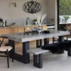Ingrid Concrete-Effect 180cm Dining Table