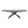 Rossini Extending Sintered Stone Top & Grey Leg Dining Table