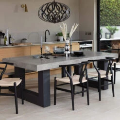 Ingrid Concrete-Effect 220cm Dining Table -Housingunits 3d082d5348cfa29b289310625b8bdb74