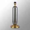 Ariah Brass Gold & Smoke Fade Glass Tubular Table Lamp Base