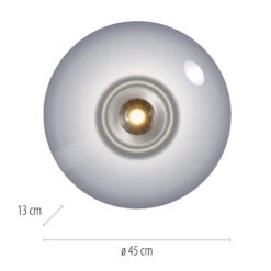 Verre Grey & Smoked Glass Flush Ceiling And Wall Light 17 Verre Grey & Smoked Glass Flush Ceiling And Wall Light -Housingunits 3d48f77f01522e4412d4d9713abeb4b3