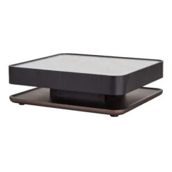 Milano Black Wooden Pedestal Coffee Table