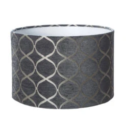 30cm Trellis Grey Drum Shade