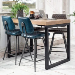 Kiara Dark Brown Counter Faux Leather Bar Chair -Housingunits 3e28cf3d0fecb7fa55d5770791747f0e