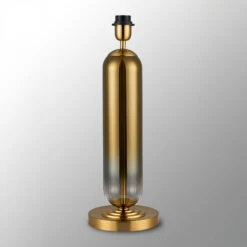 Ariah Brass Gold & Gold Fade Glass Tubular Table Lamp Base