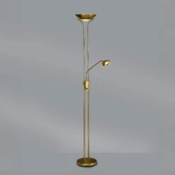 Brazier Aged Brass USB 2 Light Uplighter Floor Lamp -Housingunits 3f29026db546eea4f93d741069d18aeb 1