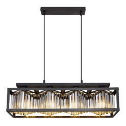 Devito Matt Black 4 Light Bar Pendant -Housingunits 3f36dc6f477f1adbe2b282e92dbce5d5