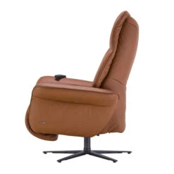 Himolla Loona Large Amber Brown Leather Electric Recliner Chair -Housingunits 3f387551bbee7200e6ad74c3f7c67f03