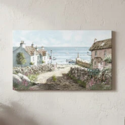 Smugglers Harbour Landscape Canvas