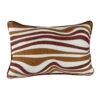 Zara Brick Brown Wave Boucle Rectangular Cushion