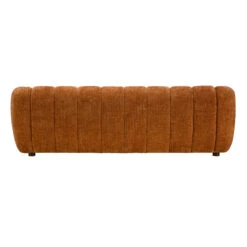 Claudia Rust Orange Fabric 3 Seater Sofa -Housingunits 4010511d1cb5eafdd05b90e789d74aa3