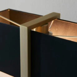 Squared Brass Table Lamp With Black Fabric Shade -Housingunits 40c0eca8ee2cf80029489de19add18d6 1